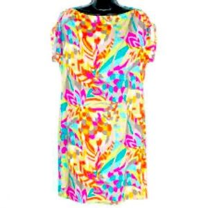 Trina Turk Womens Dress Arena Jersey Large CJ. Like new worn one time